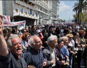 Greece strike protests
