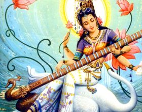 Hindu goddess Saraswati