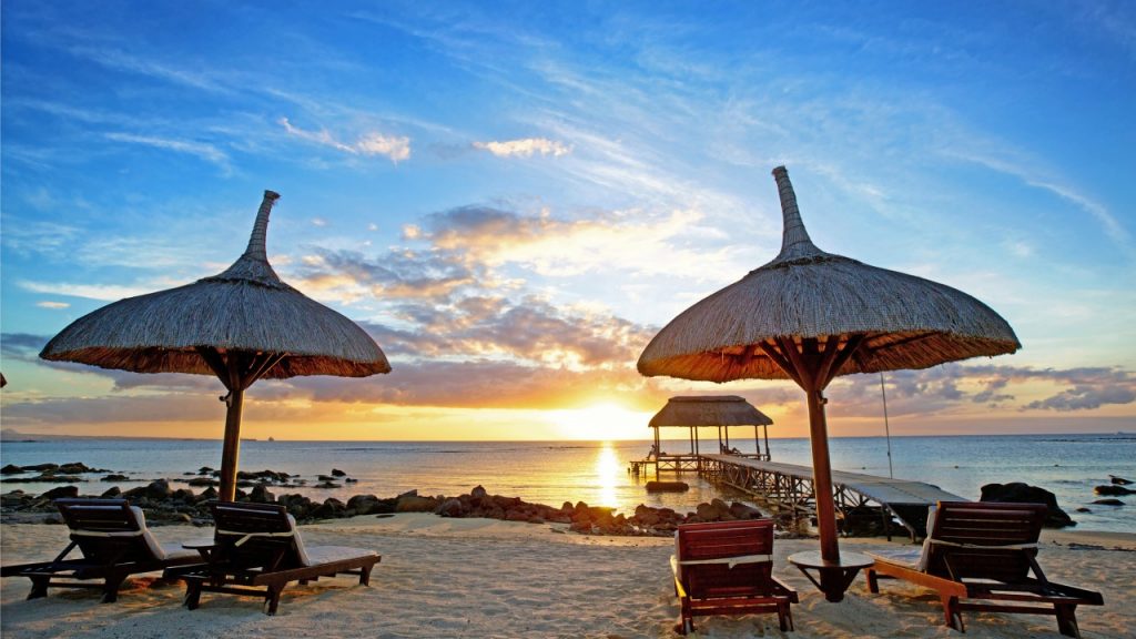 mauritius sunset