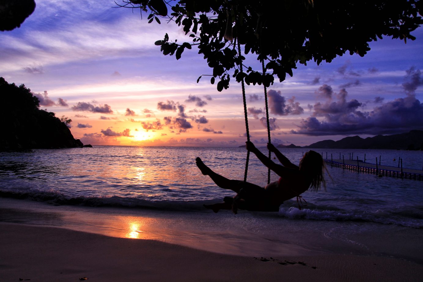 seychelles sunset