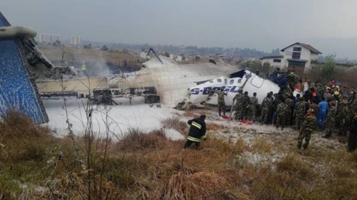 US-Bangla airlines aircraft crashes at Tribhuvan International Airport