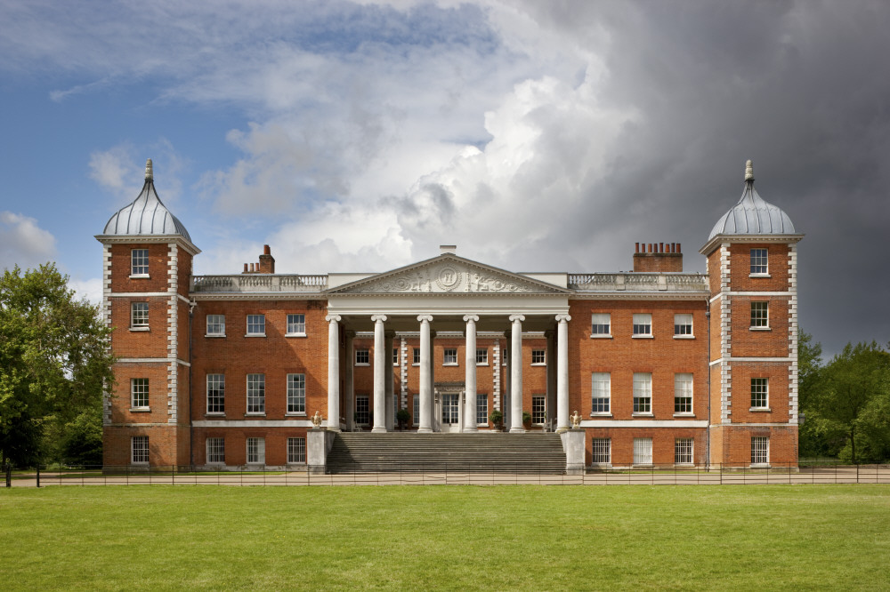 The East front with the 'transparent' portico at Osterley, Middlesex