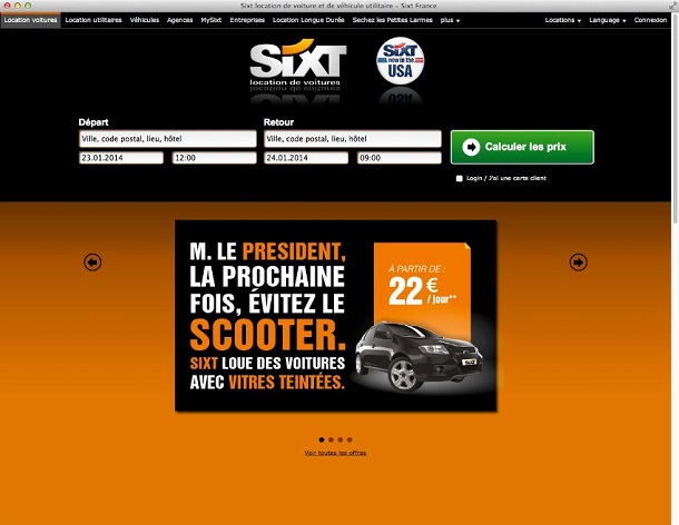 Sixt şirketini yeni kampanya sloganı ” Sayın Başkan bir dahaki sefere scooter kiralamaktan kaçının Sixt size klormatik camlı araba kiralar” slogan Sixt şirketini yeni kampanya sloganı ” Sayın Başkan bir dahaki sefere scooter kiralamaktan kaçının Sixt size klormatik camlı araba kiralar” slogan