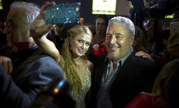 paris-hilton-kuba-fidel-castro