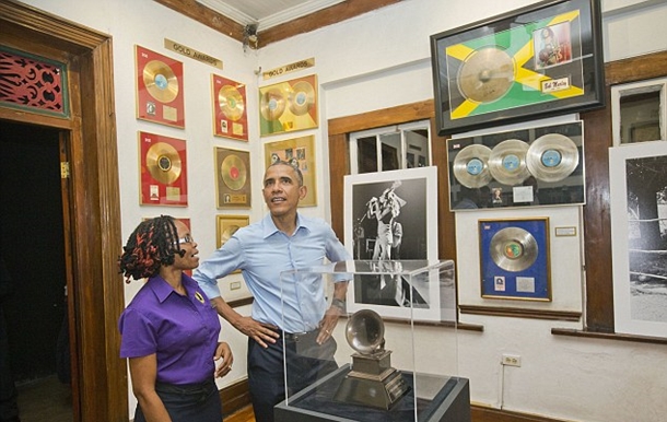 barack obama jamaica bob marley museum
