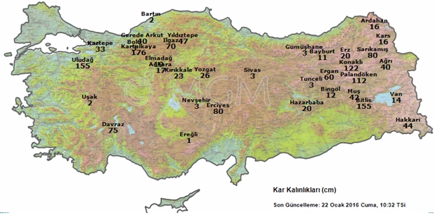 kar kalinliklari