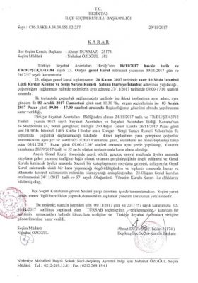 tursab secimi ertelendi resmi karar11