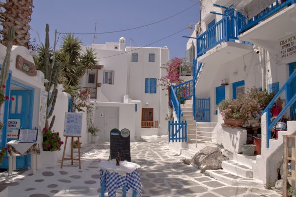 en coskulu Yunan adasi Mikonos