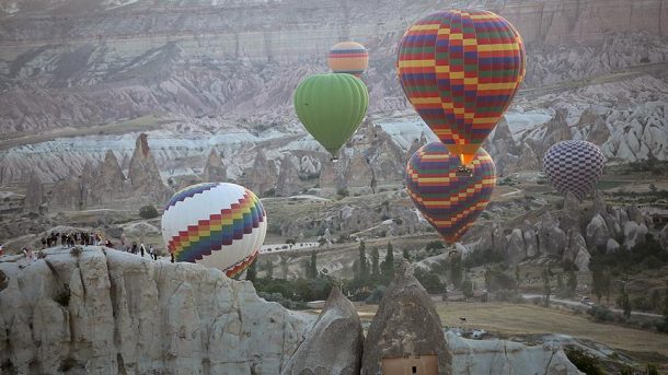 Turistler Kapadokya'ya hayran
