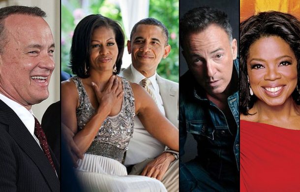 Obamalar, Bruce Springsteen, Tom Hanks ve Oprah Winfrey ile aynı teknede