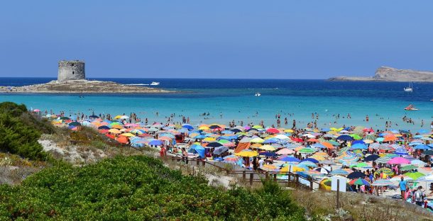 La Pelosa Plajı İtalya 