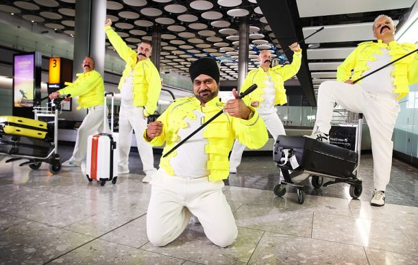 Londra Heathrow Havalimanı'nda Freddie Mercury adına muhteşem gösteri!