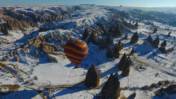 Kapadokya'da balon turu