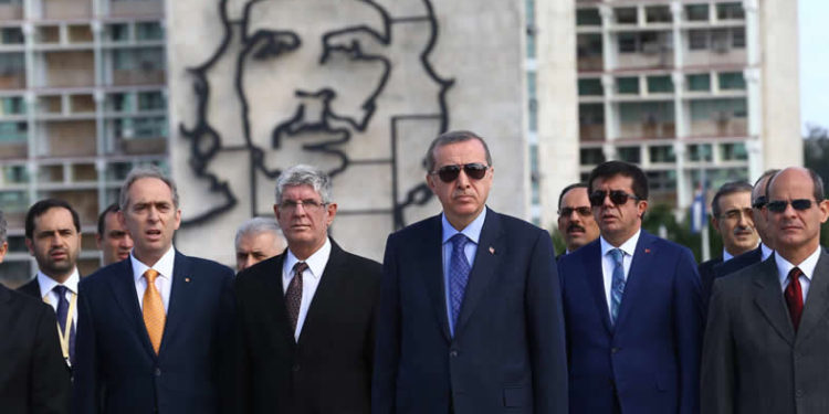 Turkish President Recep Tayyip Erdogan arrived in Cuba’s capital Havana, the second stop on his Latin America tour.