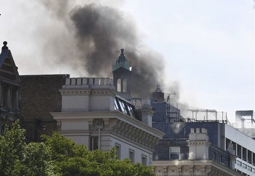 Fire at London's Mandarin Oriental Hotel