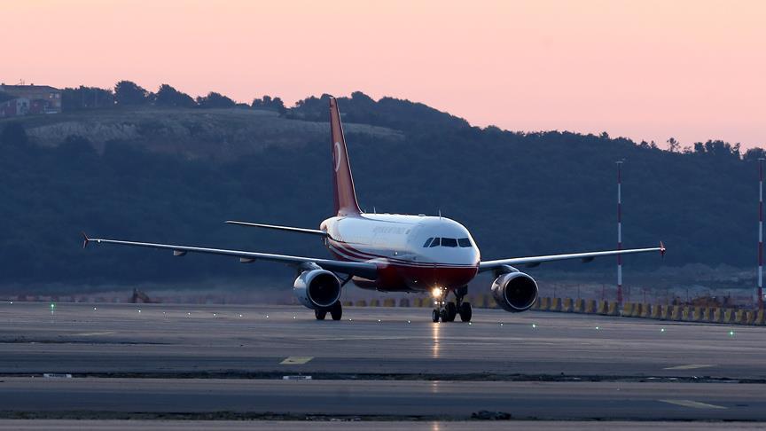 Turkish President Erdogan's plane lands at new Istanbul airport