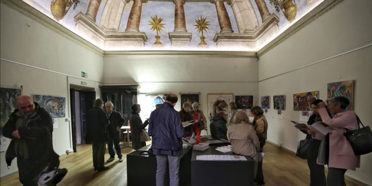 Turkish artist opens art exhibition in Rome 1 Turkish artist opens art exhibition in Rome