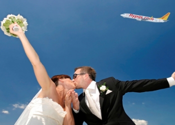 Pegasus Havayolları ‘ndan balayı çiftlerine sürpriz