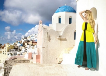 Balayı Adası Santorini’de 50 bin dolarlık klip