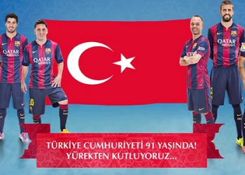 Barça’dan 29 Ekim mesajı