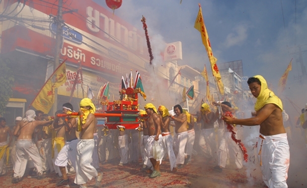 tayland vejetaryan festivali