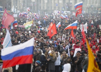 Moskovalılar Ulusal Birlik Günü’nde sokağa döküldü