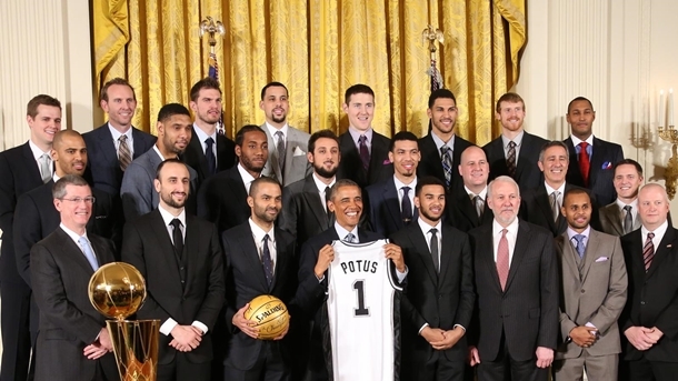 san antonio spurs barack obama beyaz saray