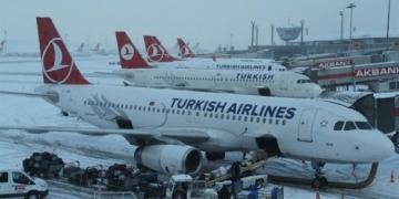 THY uçuşları kötü hava koşullarına takıldı! 200’ün üzerinde sefer iptal