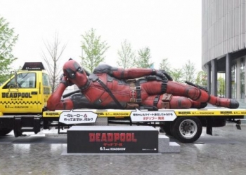 Dev Deadpool heykeli Japonya’da görücüye çıktı
