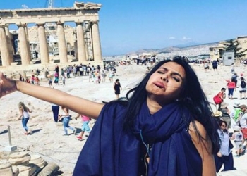 Kocası vize alamadı balayına tek başına gitti