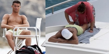 C.Ronaldo, İbiza’ya tatile gitti.