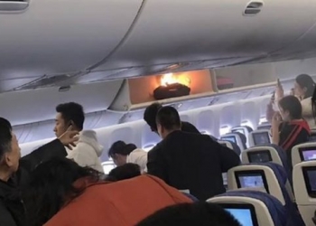 Uçakta patlayan powerbank yangın çıkardı!