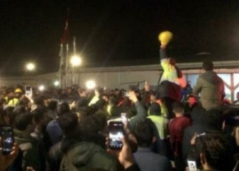 İsyan eden Üçüncü Havalimanı’nın işçileri eylem yaptı