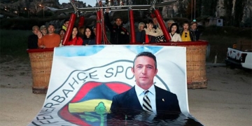 Ali Koç’un başkanlığını Kapadokya’da balonla kutladılar!