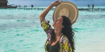 Pelin Akil ve eşi Anıl Altan Maldivler tatilinde!