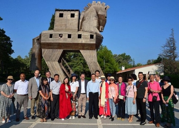 Troya Antik Kenti, Çinli Bakan Shugang'ı ağırladı