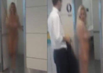 Çıplak kadın Atatürk Havalimanı’nı alarma geçirdi!