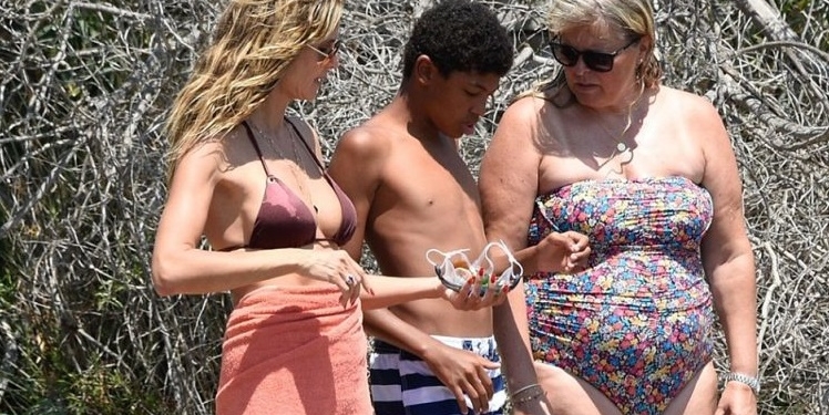 Heidi Klum İtalya Plajları'nda çocuklarıyla tatilin tadını çıkarıyor