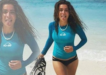 Öykü Çelik cennet ada Maldivler’de tatilin keyfini sürüyor