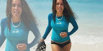 Öykü Çelik cennet ada Maldivler’de tatilin keyfini sürüyor