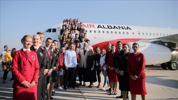 air albania ilk ucusunu istanbul a yapti 610x343 1