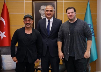 Turizm Bakanı Mehmet Ersoy, Cem Yılmaz ve Şahan Gökbakar ile buluştu!
