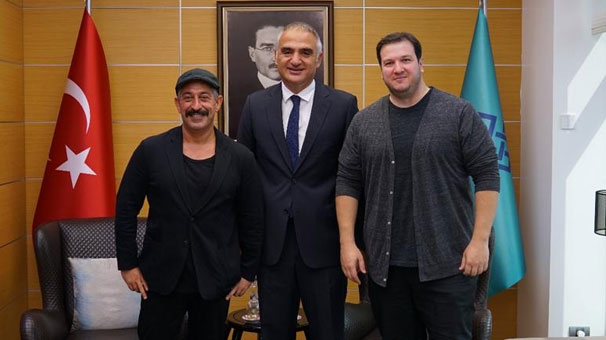 Turizm Bakanı Mehmet Ersoy, Cem Yılmaz ve Şahan Gökbakar ile buluştu!
