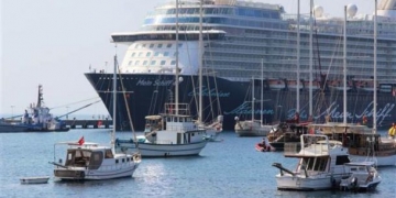 Bu sezon Bodrum’a ilk kez gelen kruvaziyer 2500 turist getirdi!