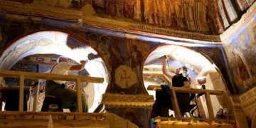 Kapadokya’da 1000 yıllık fresklere Türk ve İtalyan dokunuşu!