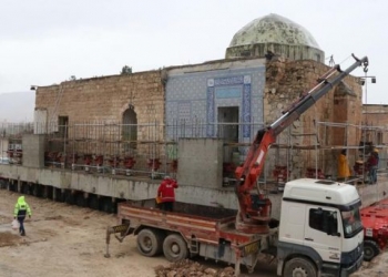 Hasankeyf’teki Eyyubi Camisi’nin son bölümü taşınıyor!