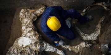 İtalya’nın antik kenti Pompeii’de taşlaşmış at bulundu!