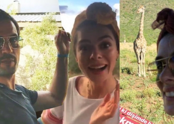 Özge Özpirinçci ve Burak Yamantürk Afrika'da safariye çıktı!