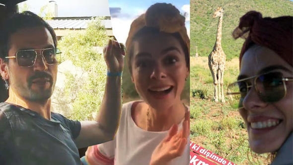 Özge Özpirinçci ve Burak Yamantürk Afrika'da safariye çıktı!