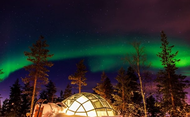 kuzey isiklari ren geyikleri husky noel baba evi iste lapland 610x385